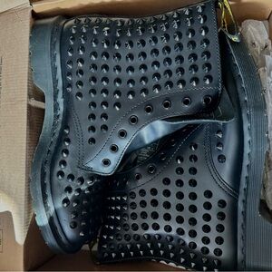 Dr. Martens Black Studded Combat Boots